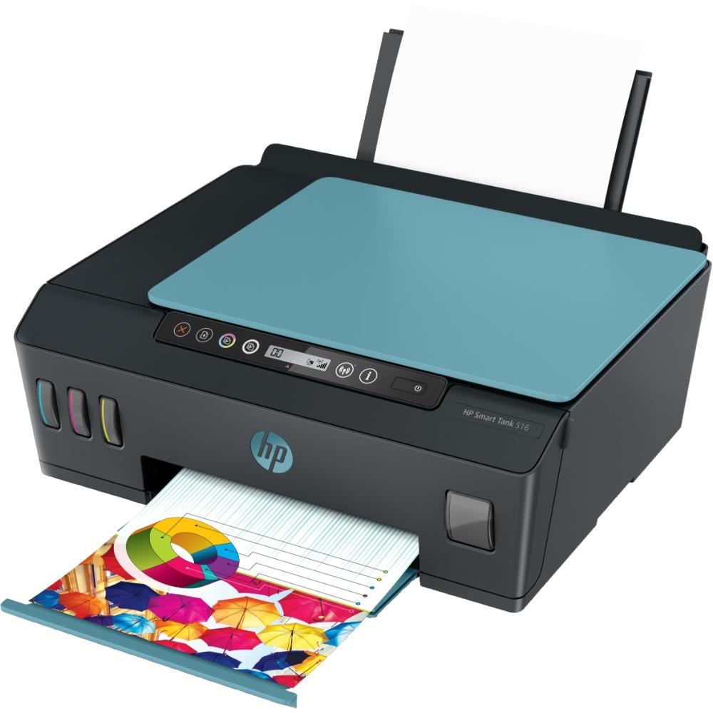 HP Smart Tank 516 3YW70A Wi-Fi + Tarayıcı + Fotokopi Renkli Çok Fonksiyonlu Tanklı Mürekkep Püskürtmeli Yazıcı